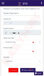Pay University of Ghana Fees With Momo/UGPay