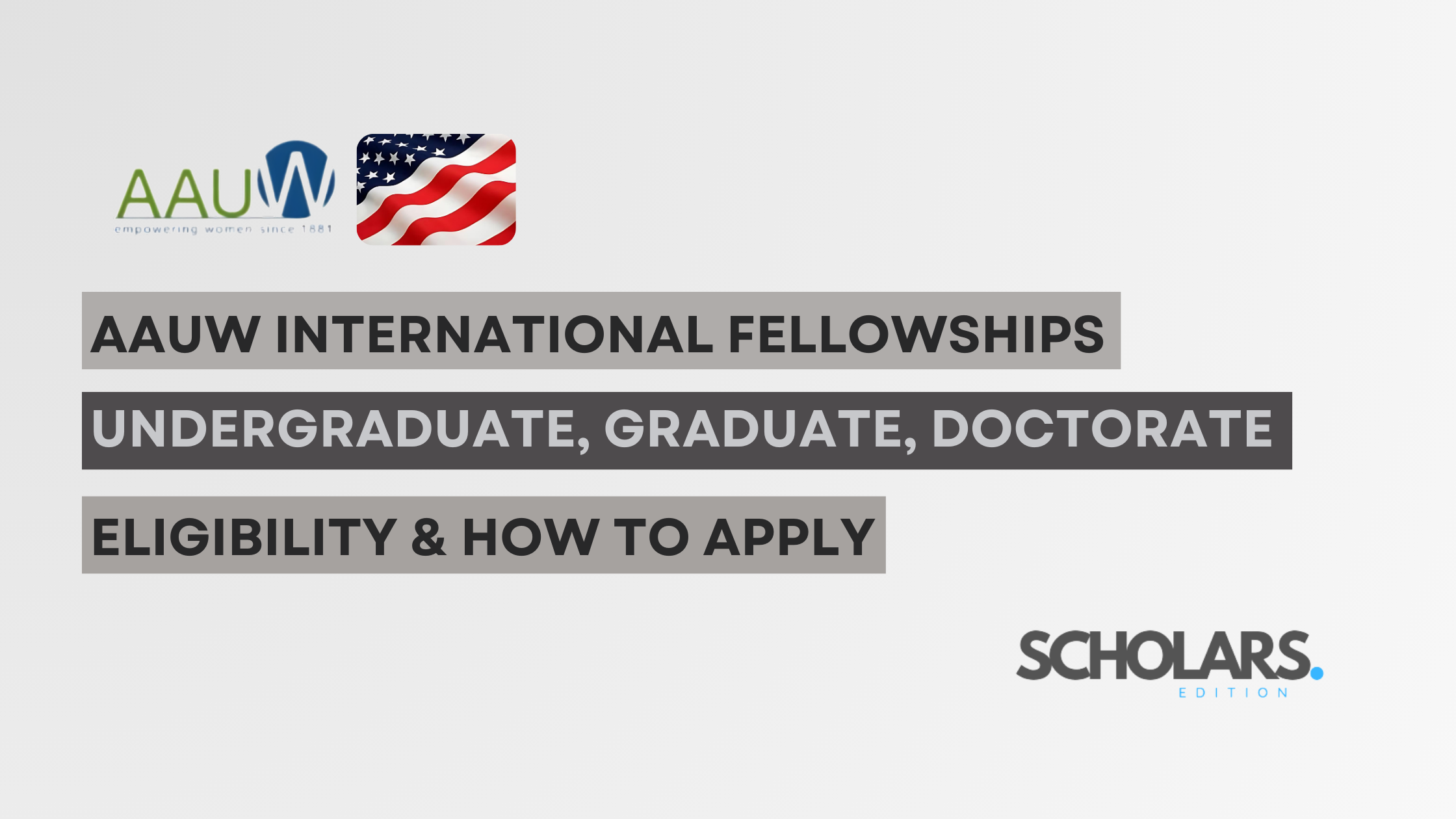 AAUW International Fellowships |2025|USA|