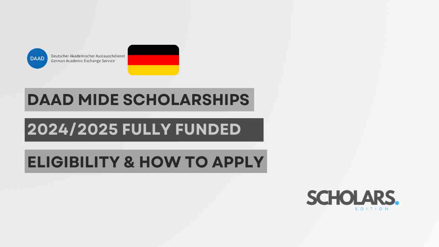 DAAD MIDE Scholarships in Germany (Fully Funded)