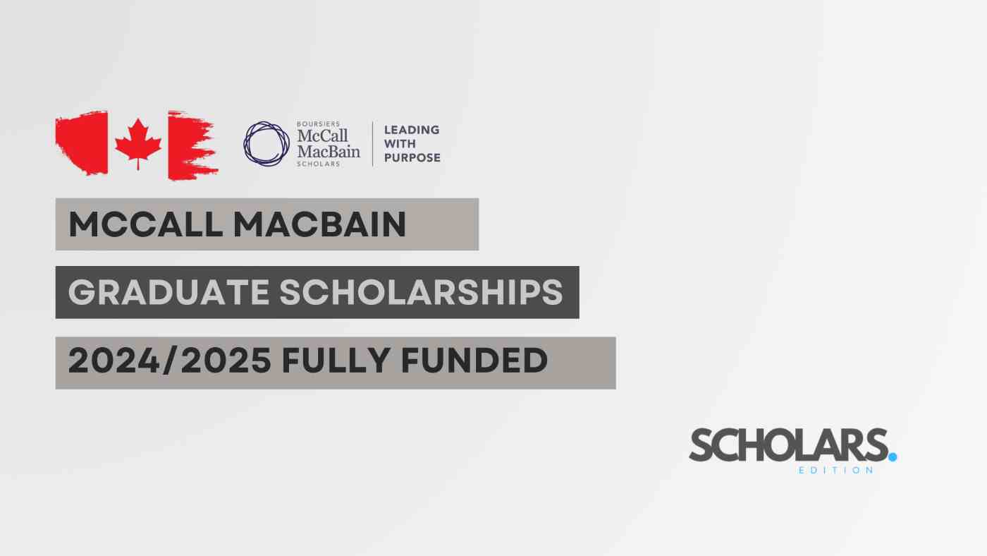 McCall MacBain Graduate Scholarships (Fully Funded)
