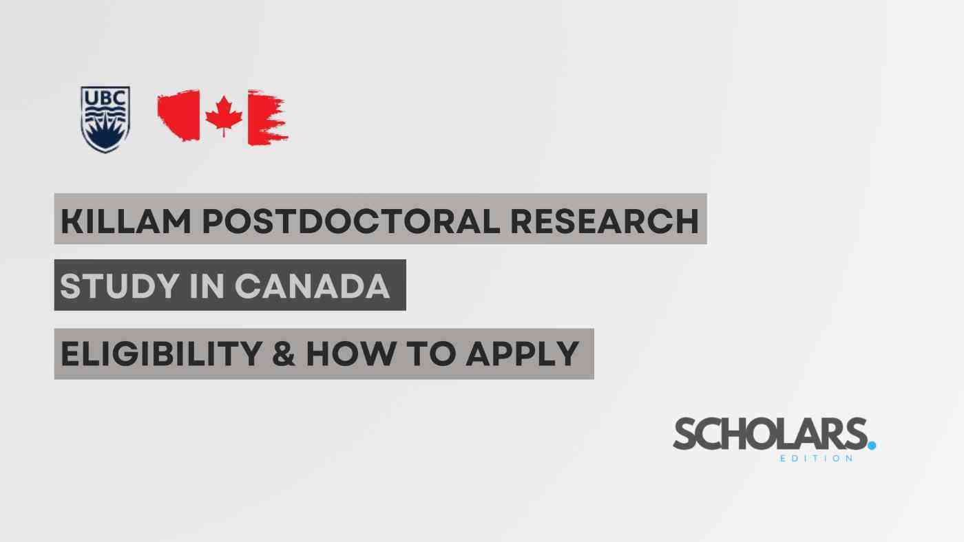 UBC Killam Postdoctoral Research Fellowships(Canada)